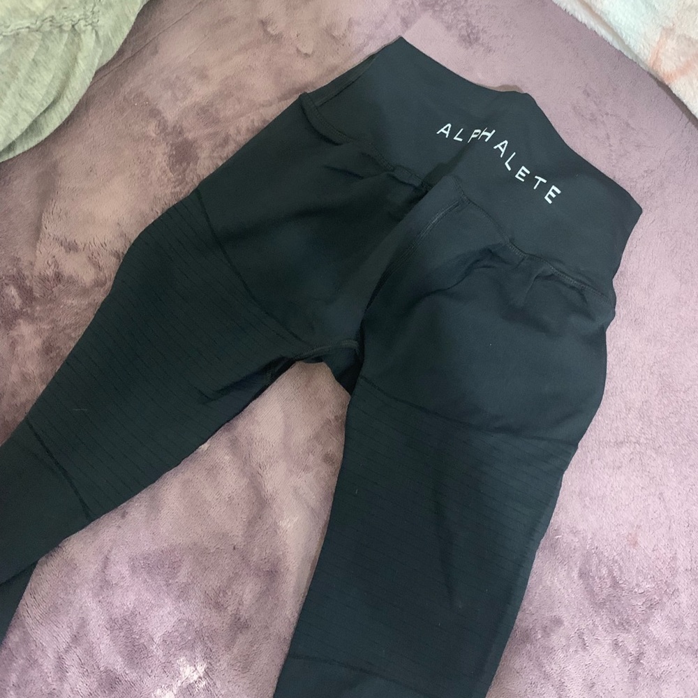 Black alphalete leggings
